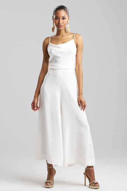 Buy Couture Silk Crepe Palazzo Pants in Warm White Online Warm White Natori