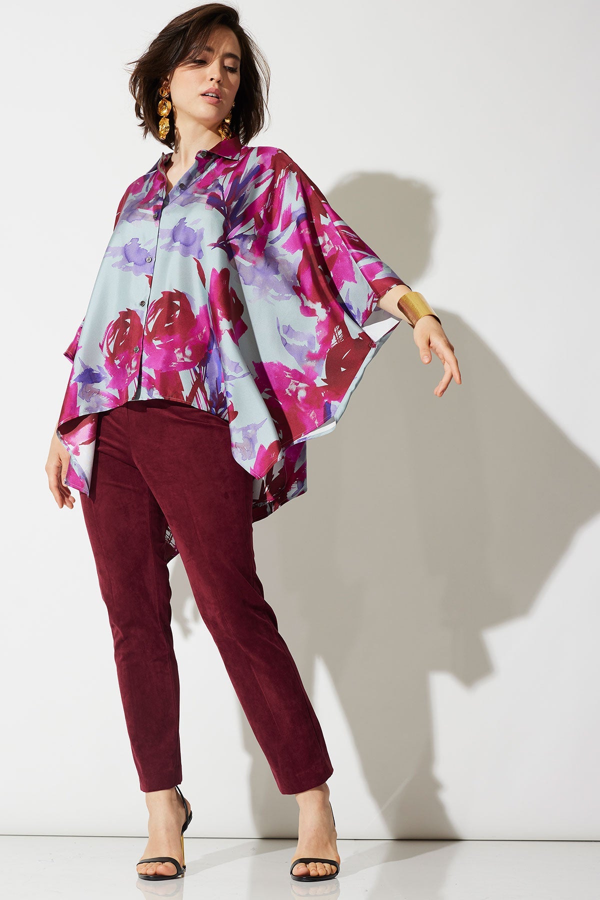 Vegan Luxe Suede Side Zip Ankle Pants Ruby Natori