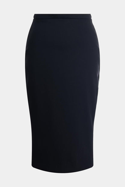 Techno Crepe Pencil Skirt Black Natori