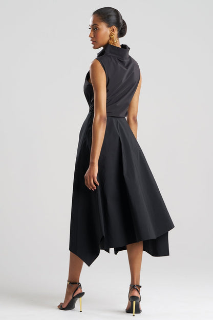 Taffeta Origami Maxi Skirt Black Natori