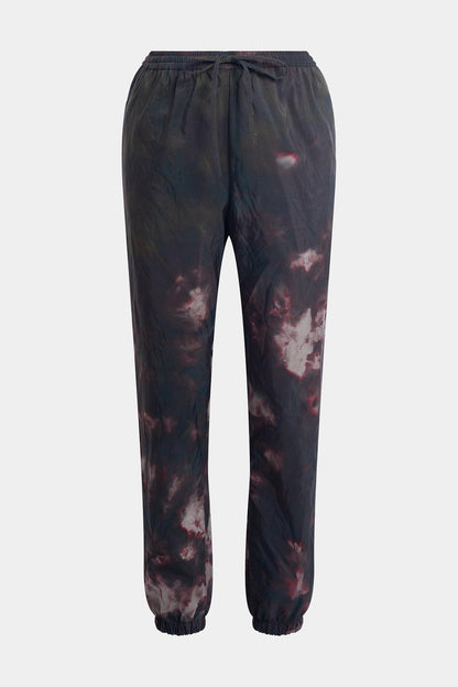 Niji Tie Dye Taffeta Joggers Green Natori