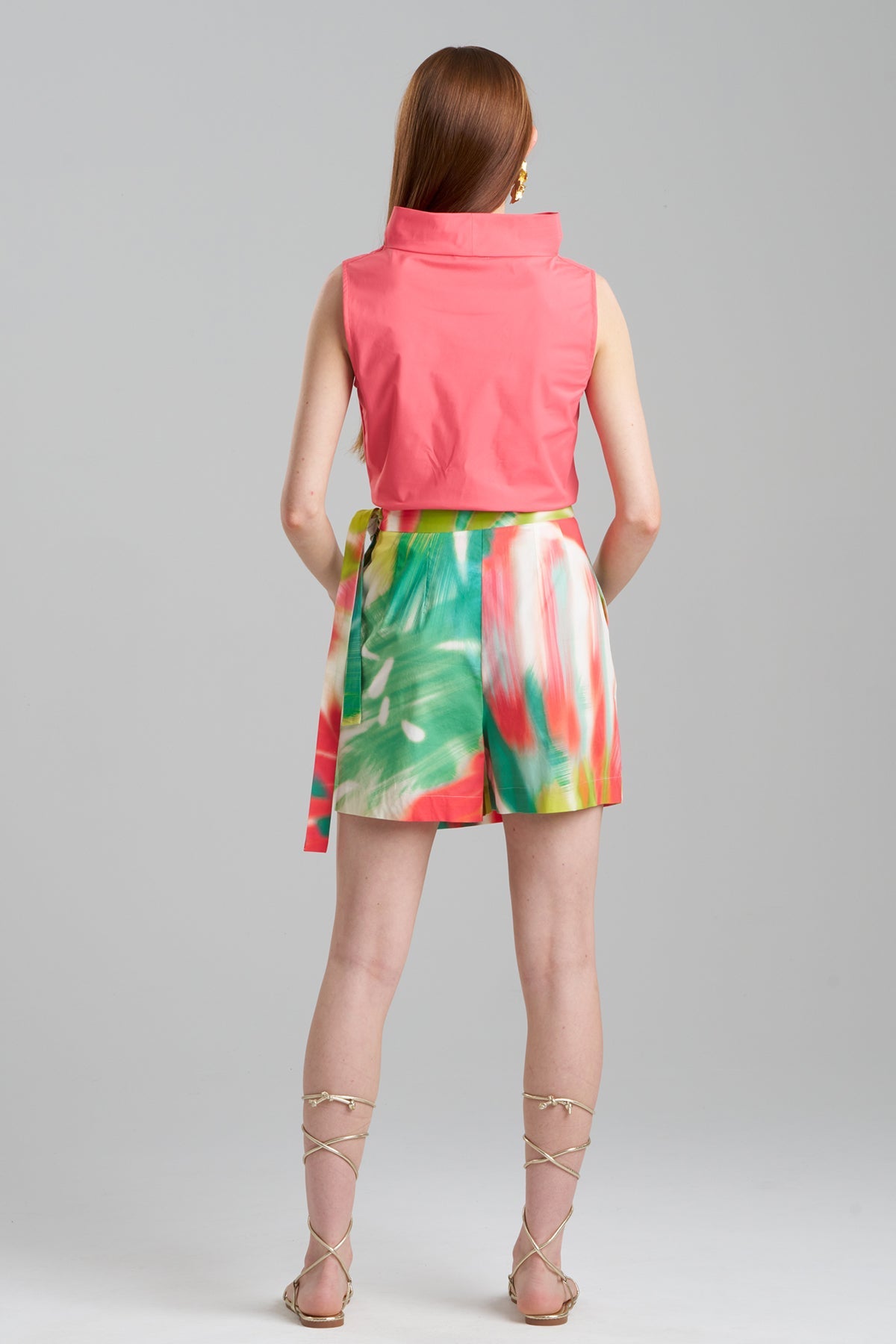 Usami Cotton Wrap Skort Multi Natori