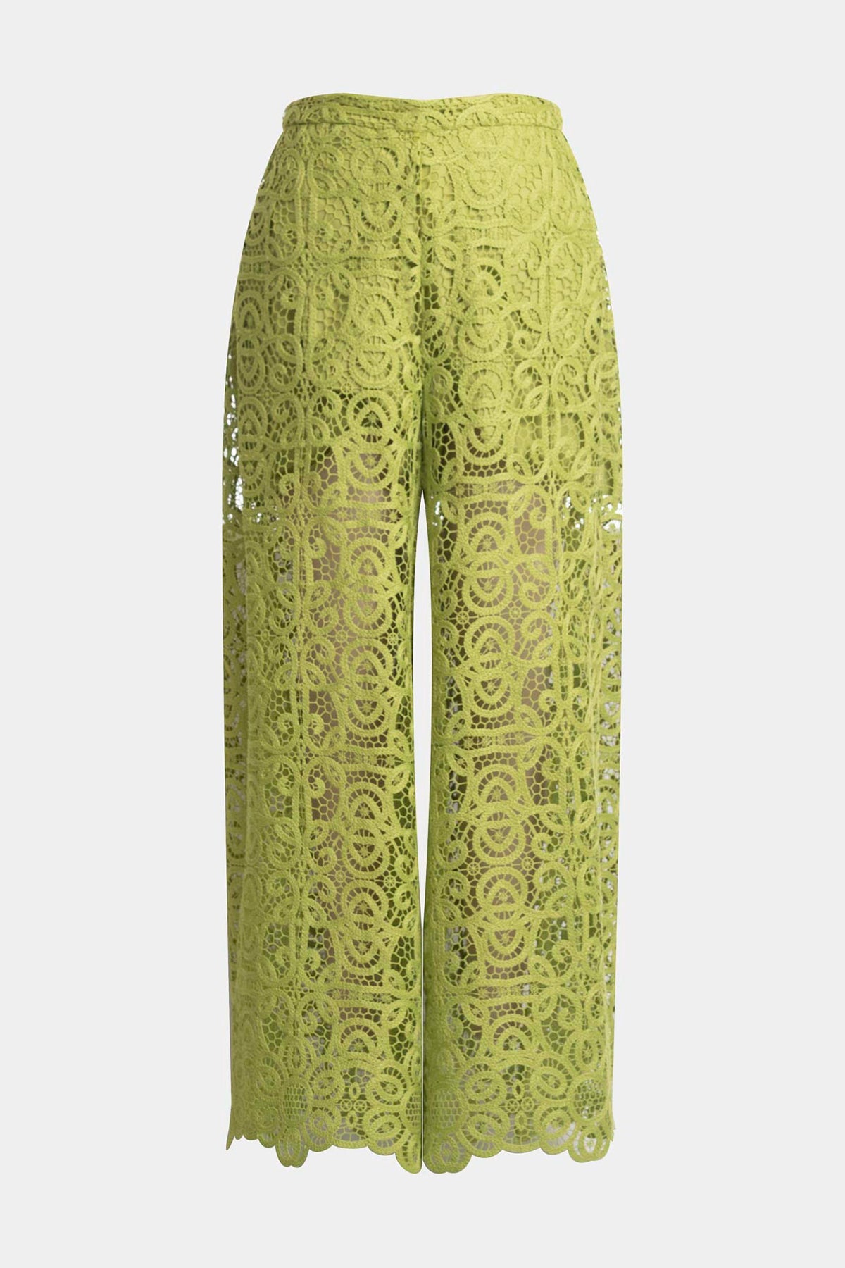 Raffia Lace Palazzo Pants Pear Natori