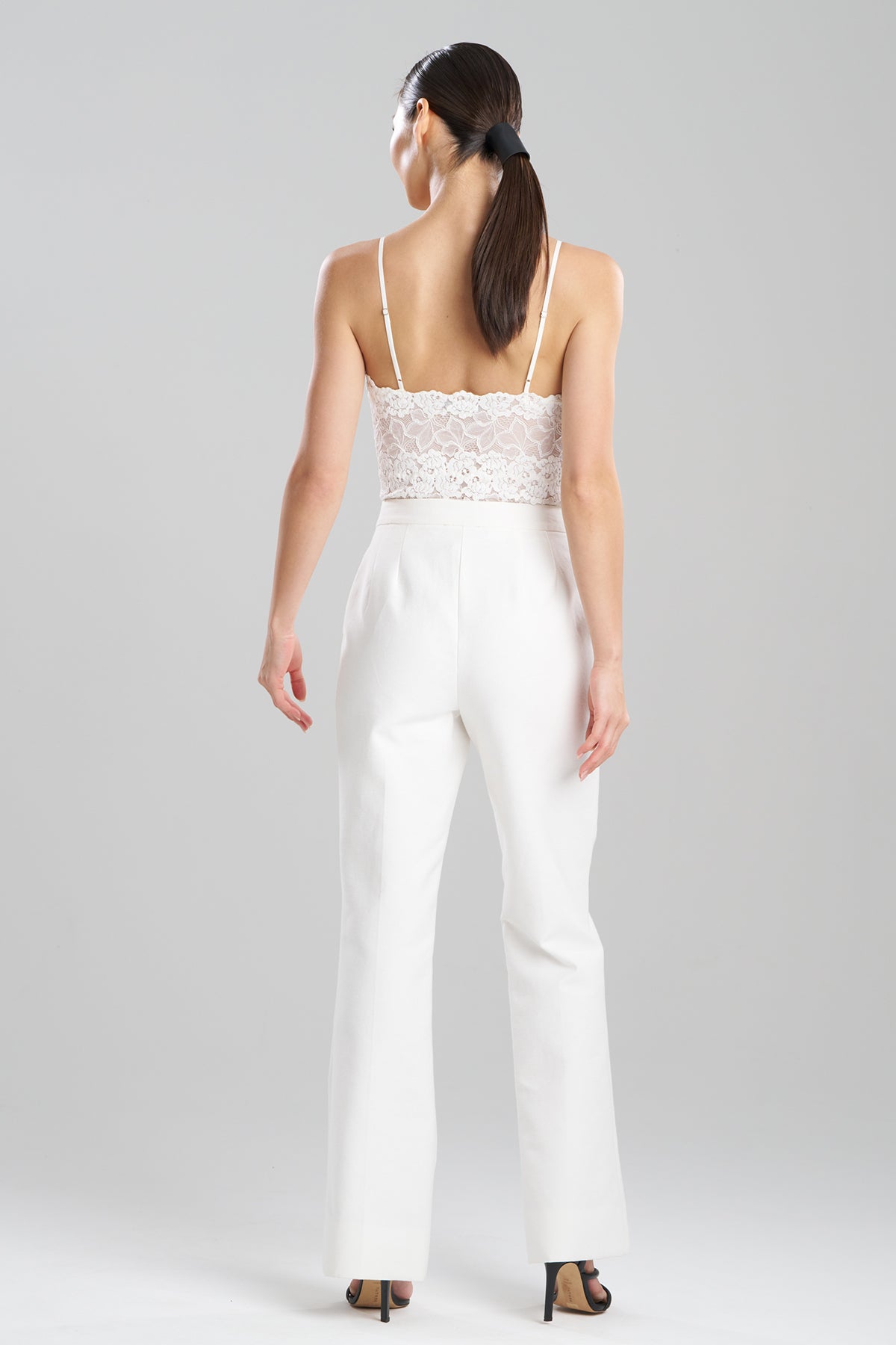 Canvas Cotton Trousers White Natori