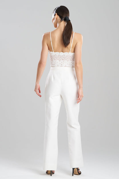 Canvas Cotton Trousers White Natori