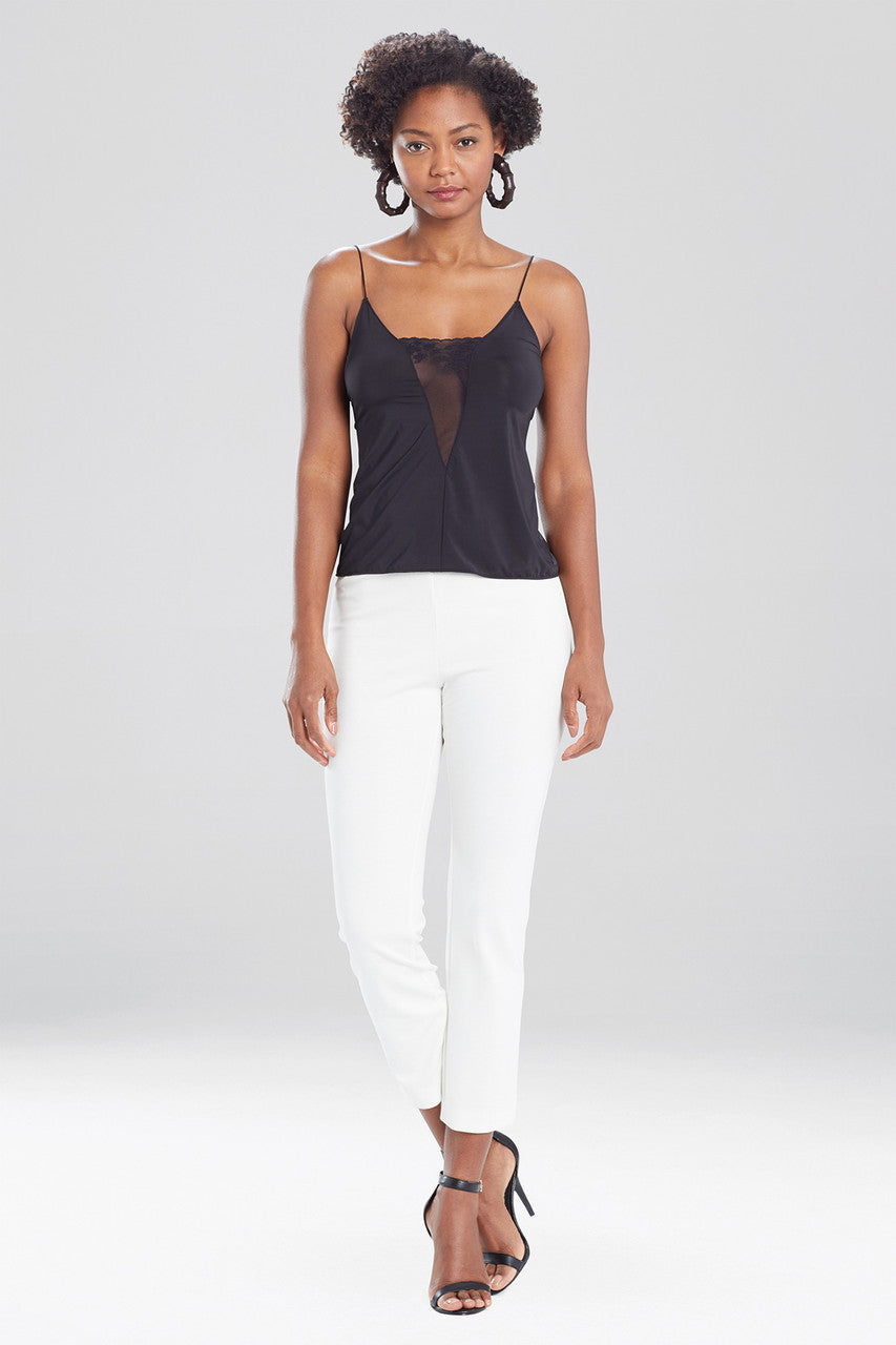 Buy Light Weight Ponte Slim Pants in Snow Online Snow Natori