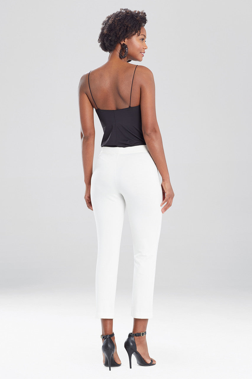 Buy Light Weight Ponte Slim Pants in Snow Online Snow Natori