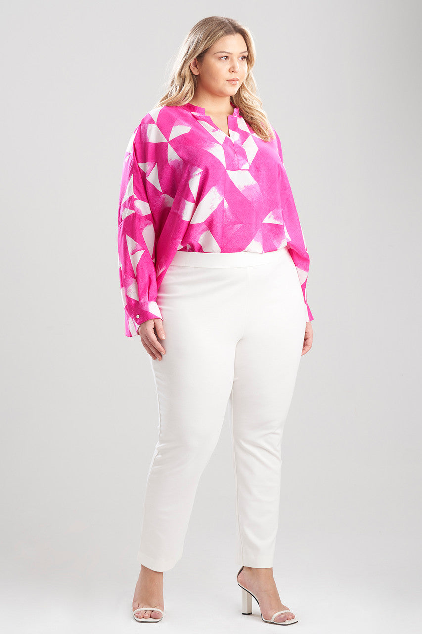 Buy Light Weight Ponte Slim Pants in Snow Online Snow Natori
