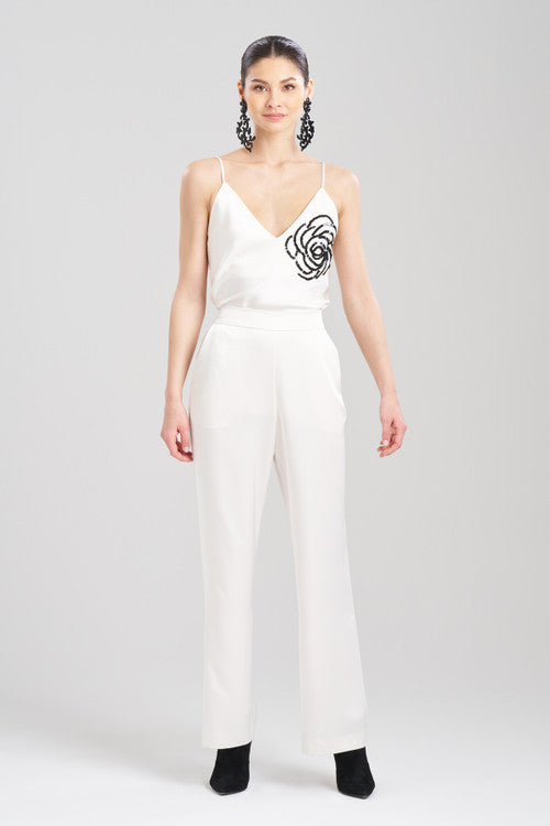 Buy Luxe Charmeuse Pants in Warm White Online Warm White Natori