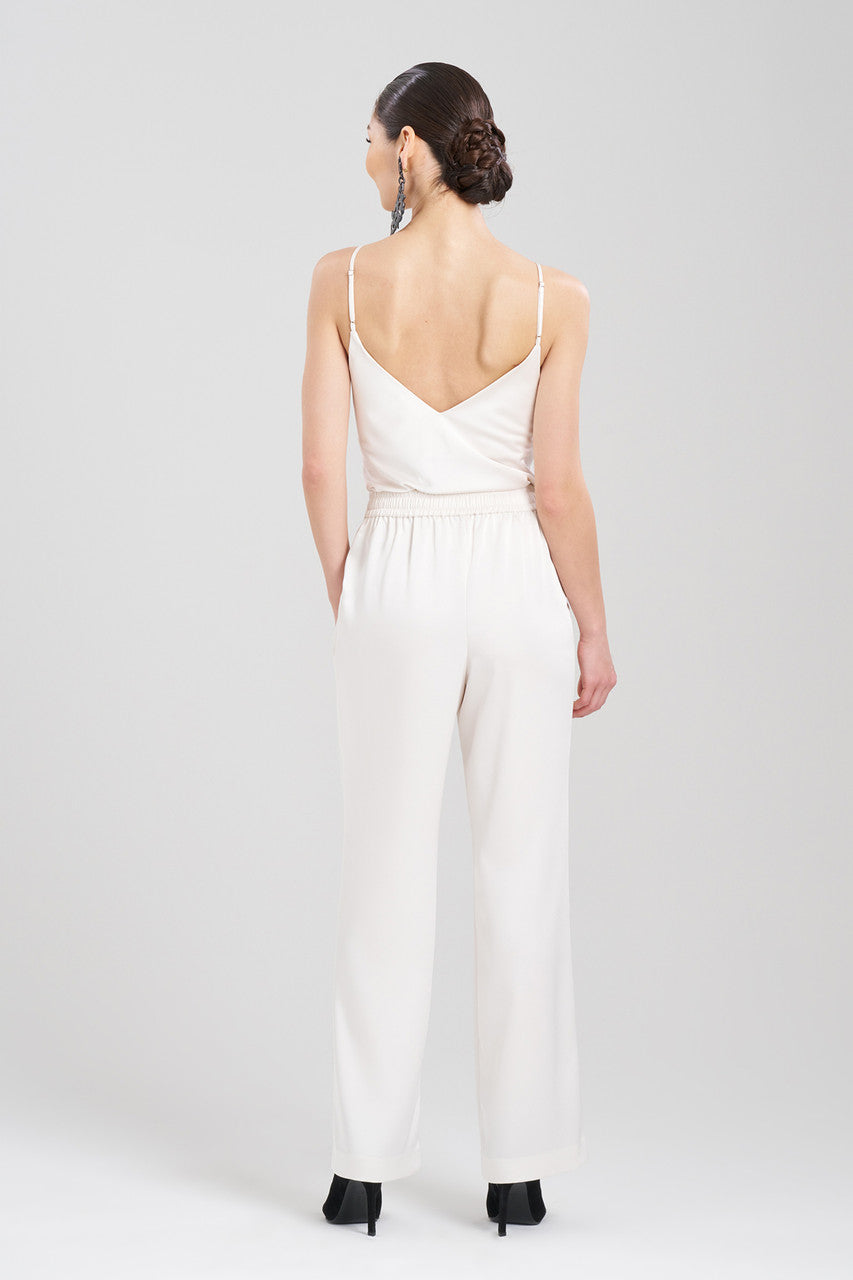 Buy Luxe Charmeuse Pants in Warm White Online Warm White Natori