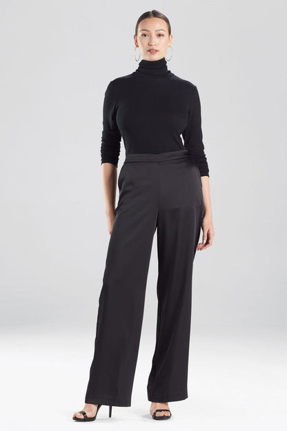 Buy Luxe Charmeuse Pants in Black Online Black Natori