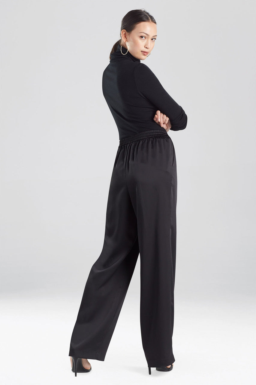 Buy Luxe Charmeuse Pants in Black Online Black Natori