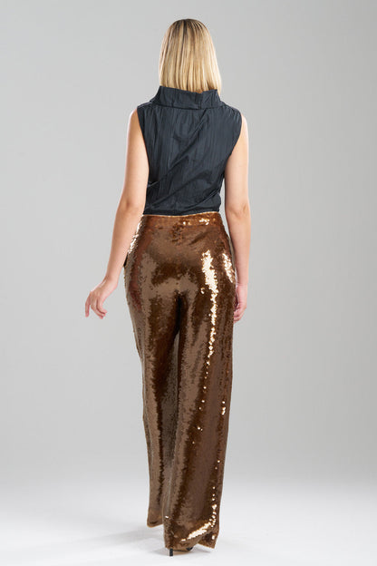 Buy Paillettes Pants in Brown Online Brown Natori