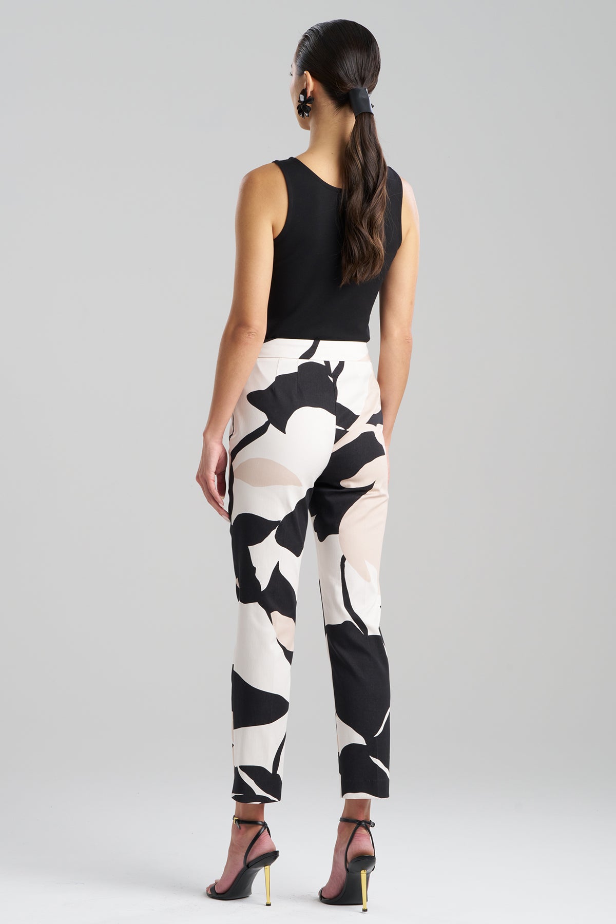Nishi Cotton Side Zip Ankle Pants Neutral Natori