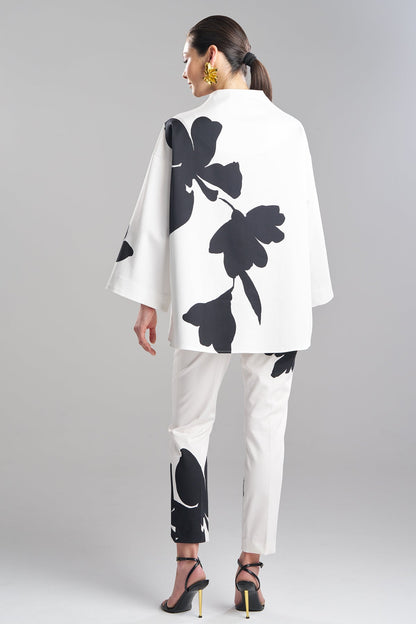 Peony Cotton Chino Coat Warm White Natori