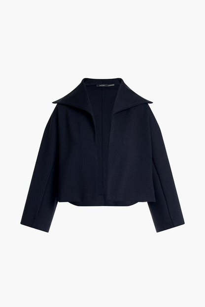 Techno Crepe Stand Collar Jacket Black Natori