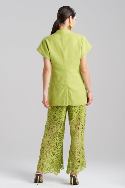 Basketweave Cotton Kimono Jacket Pear Natori