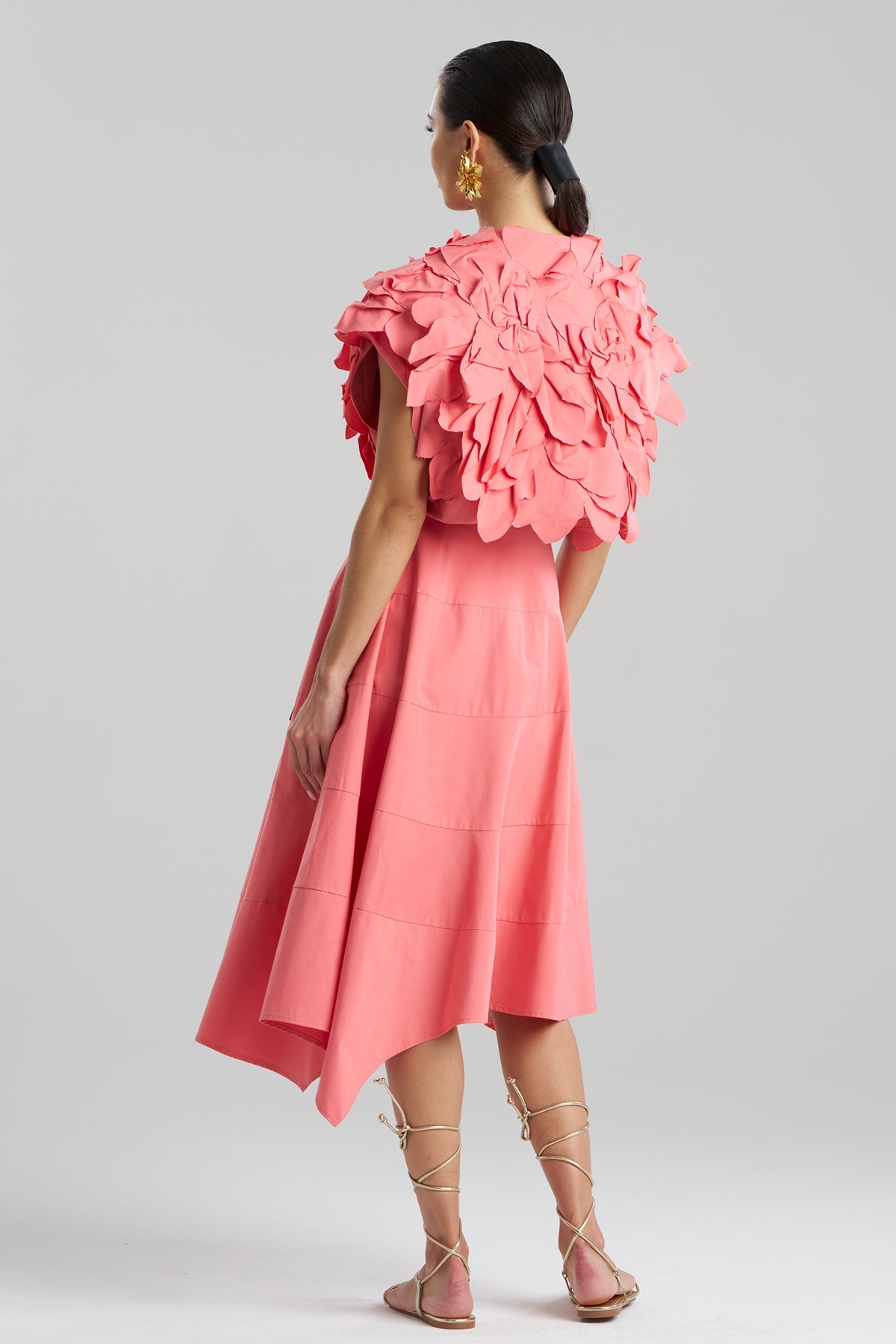 Tech Cotton Taffeta Embroidered Floral Bolero Flamingo Pink Natori
