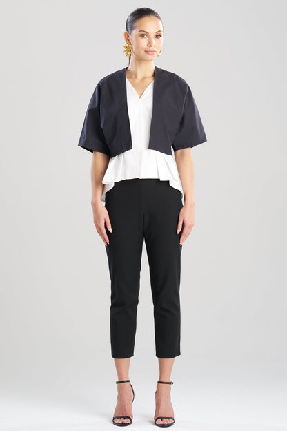 Tech Cotton Taffeta Bolero Black Natori