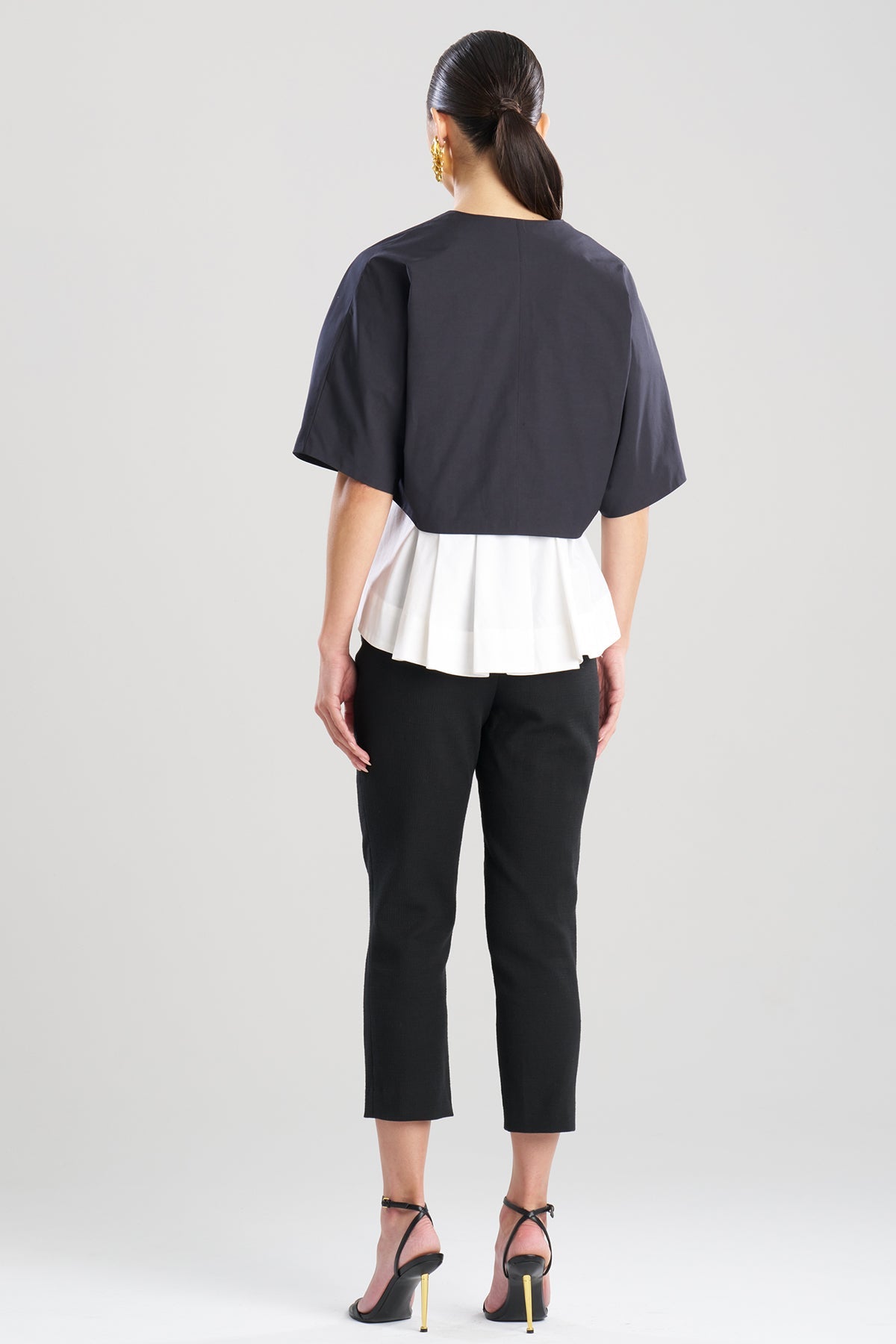 Tech Cotton Taffeta Bolero Black Natori
