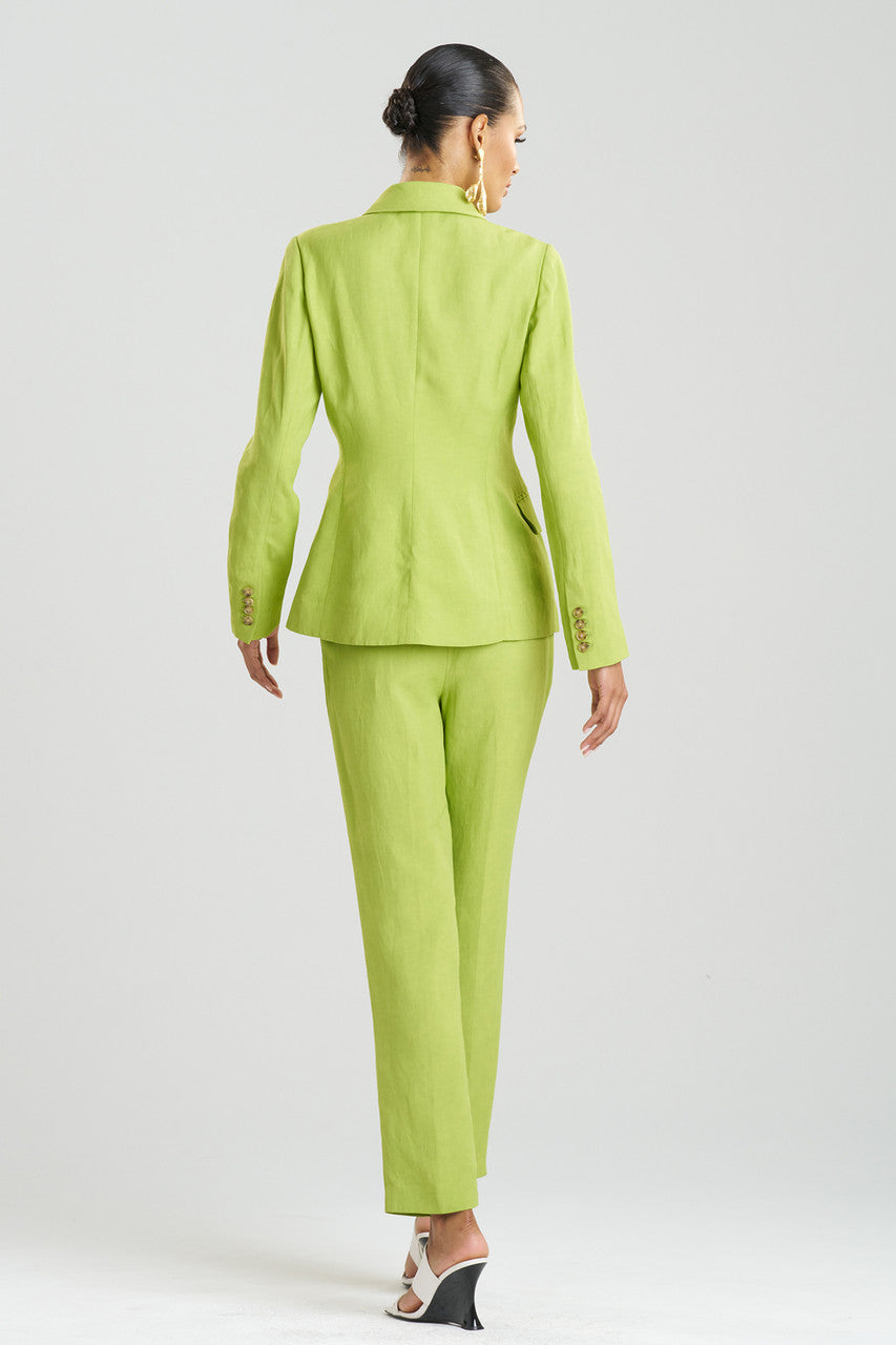 Buy Linen Jacket in Pear Online Pear Natori