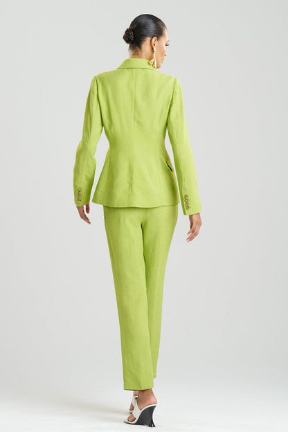 Buy Linen Jacket in Pear Online Pear Natori