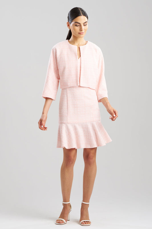 Tweed Short Jacket Light Pink Natori