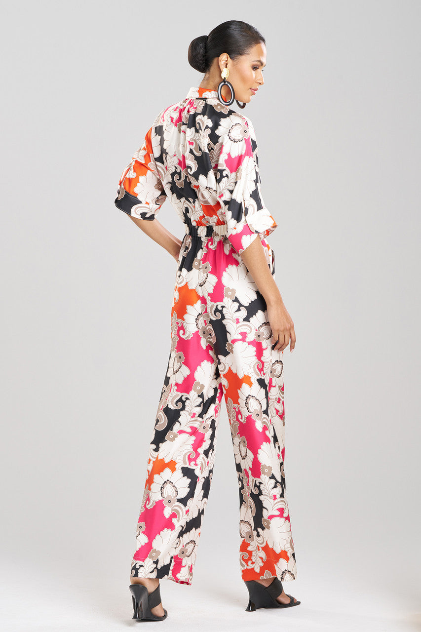 Buy Cressida Printed Silk Twill Jumpsuit in Multi Combo Online Multi Combo Natori