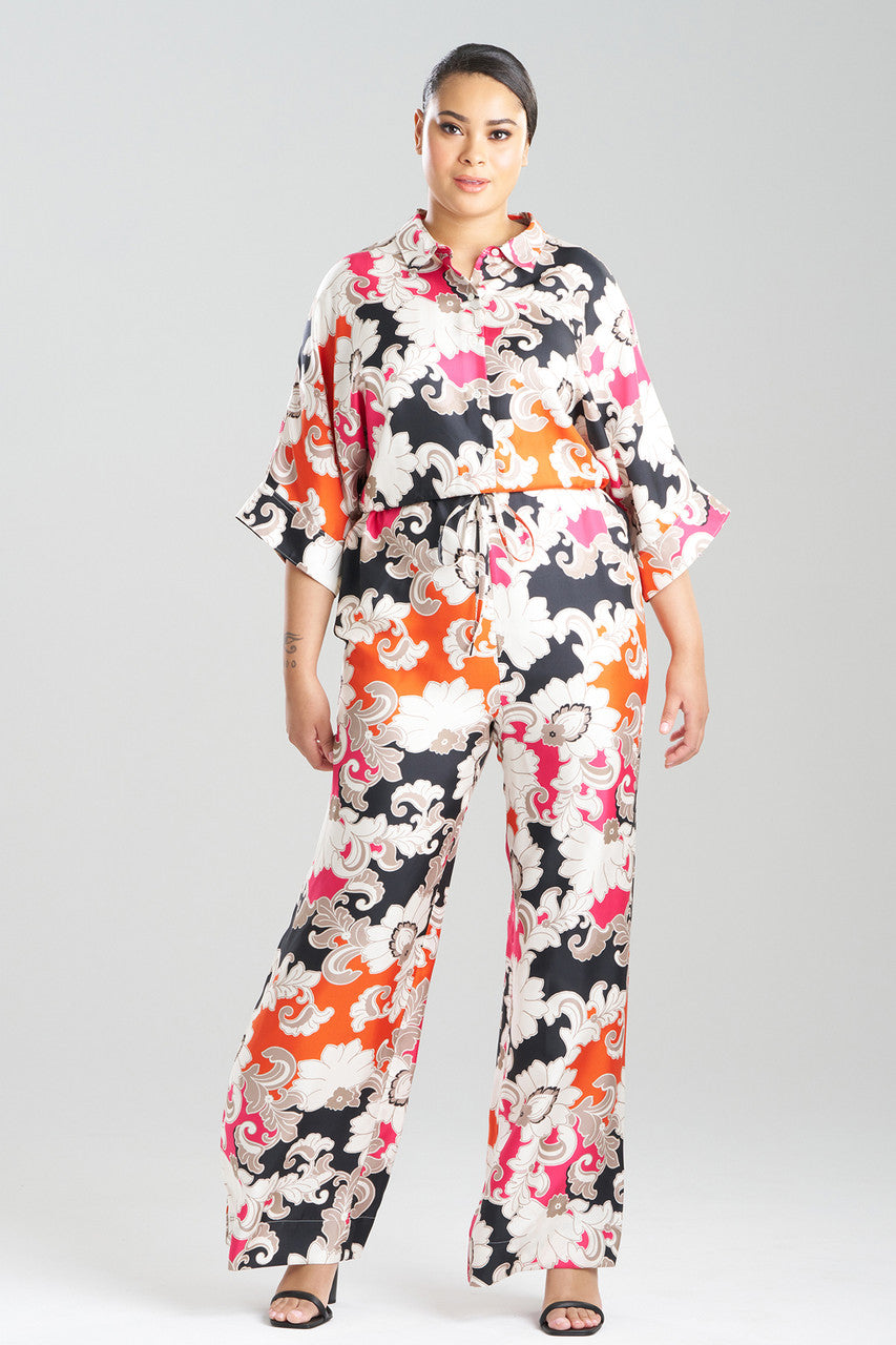 Buy Cressida Printed Silk Twill Jumpsuit in Multi Combo Online Multi Combo Natori