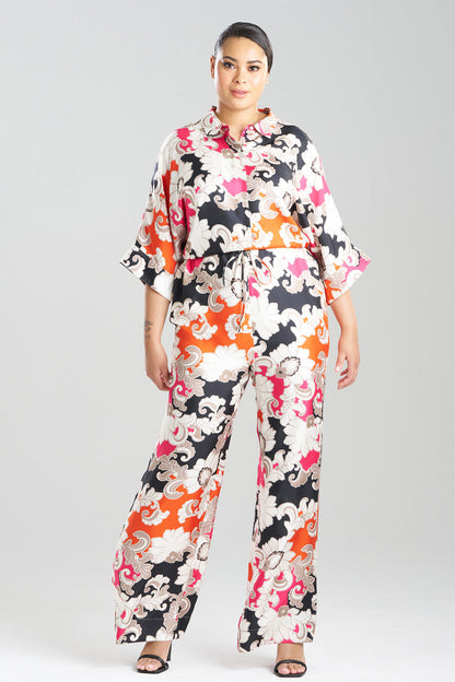 Buy Cressida Printed Silk Twill Jumpsuit in Multi Combo Online Multi Combo Natori