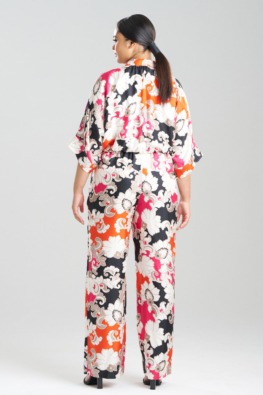 Buy Cressida Printed Silk Twill Jumpsuit in Multi Combo Online Multi Combo Natori
