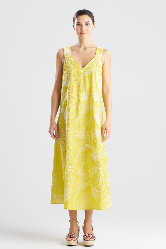 Palm Maxi Dress Citron Natori