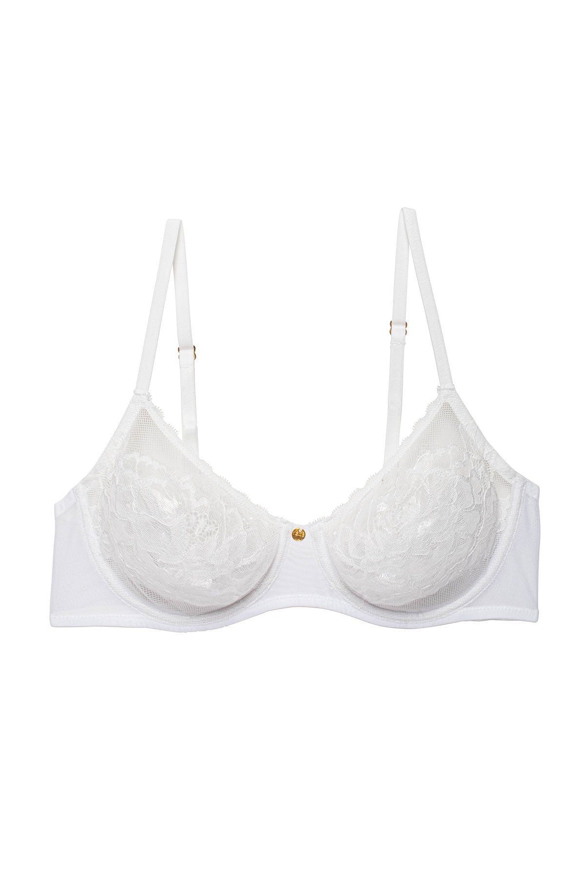 Flora Unlined Balconette Underwire Bra White Natori