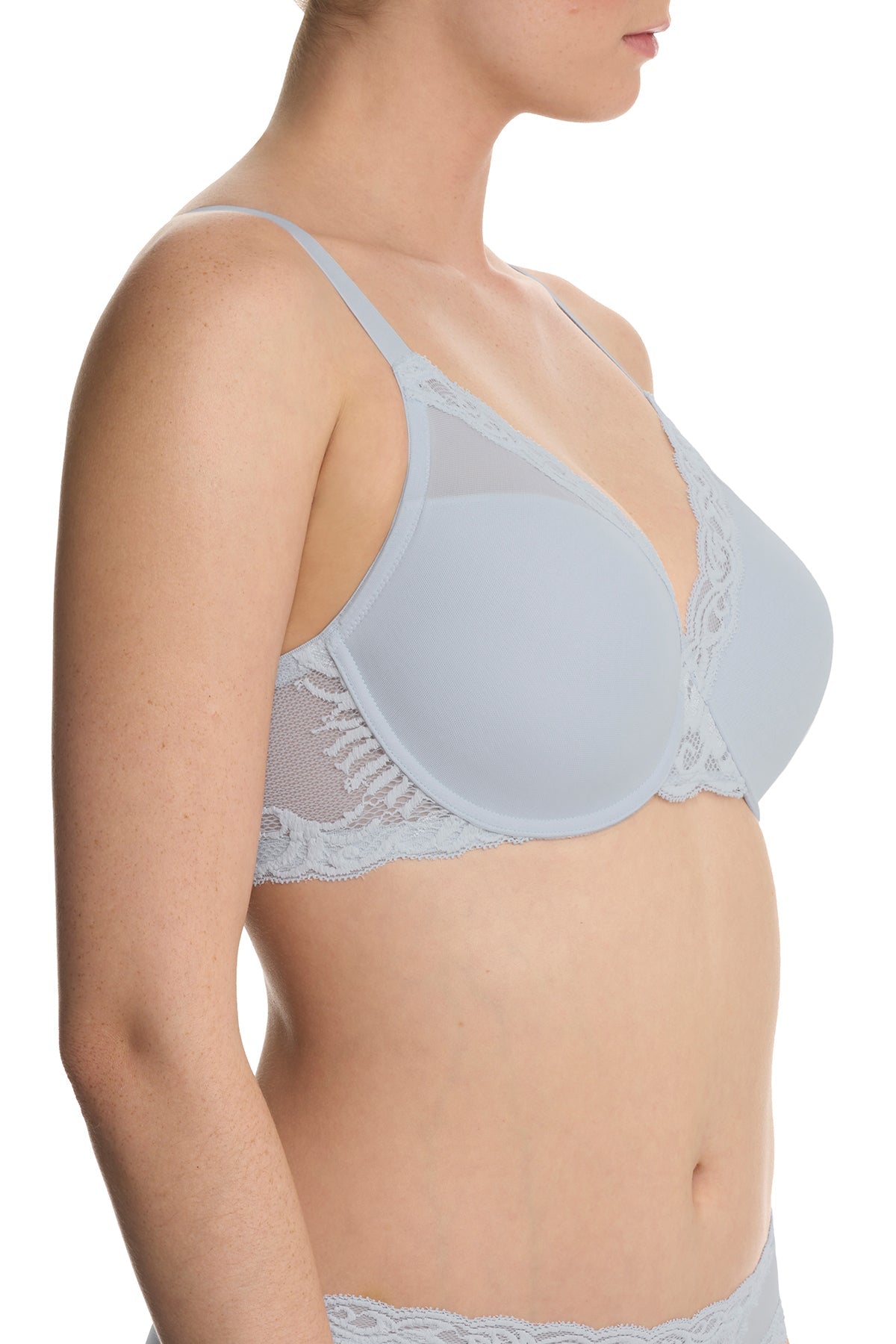 Feathers Full Figure Contour Underwire Bra Frosted Sky Natori