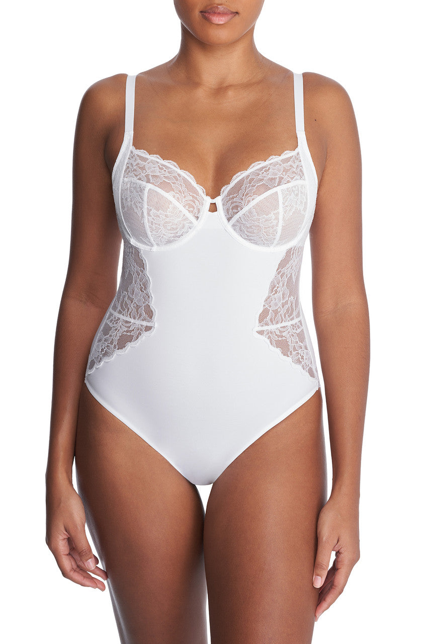 Buy Statement Full Fit Underwire Bodysuit in White Online White Natori