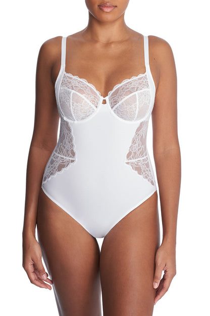 Buy Statement Full Fit Underwire Bodysuit in White Online White Natori