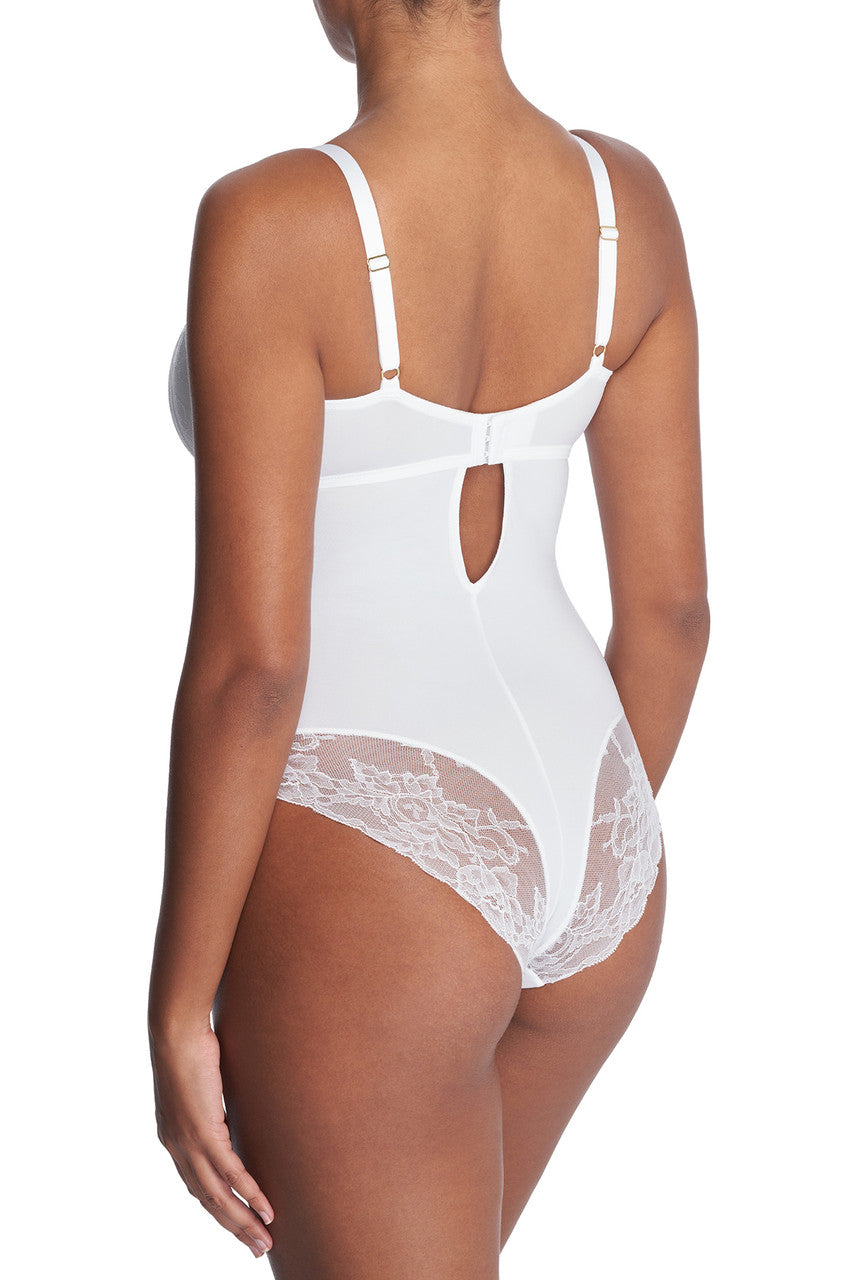 Buy Statement Full Fit Underwire Bodysuit in White Online White Natori