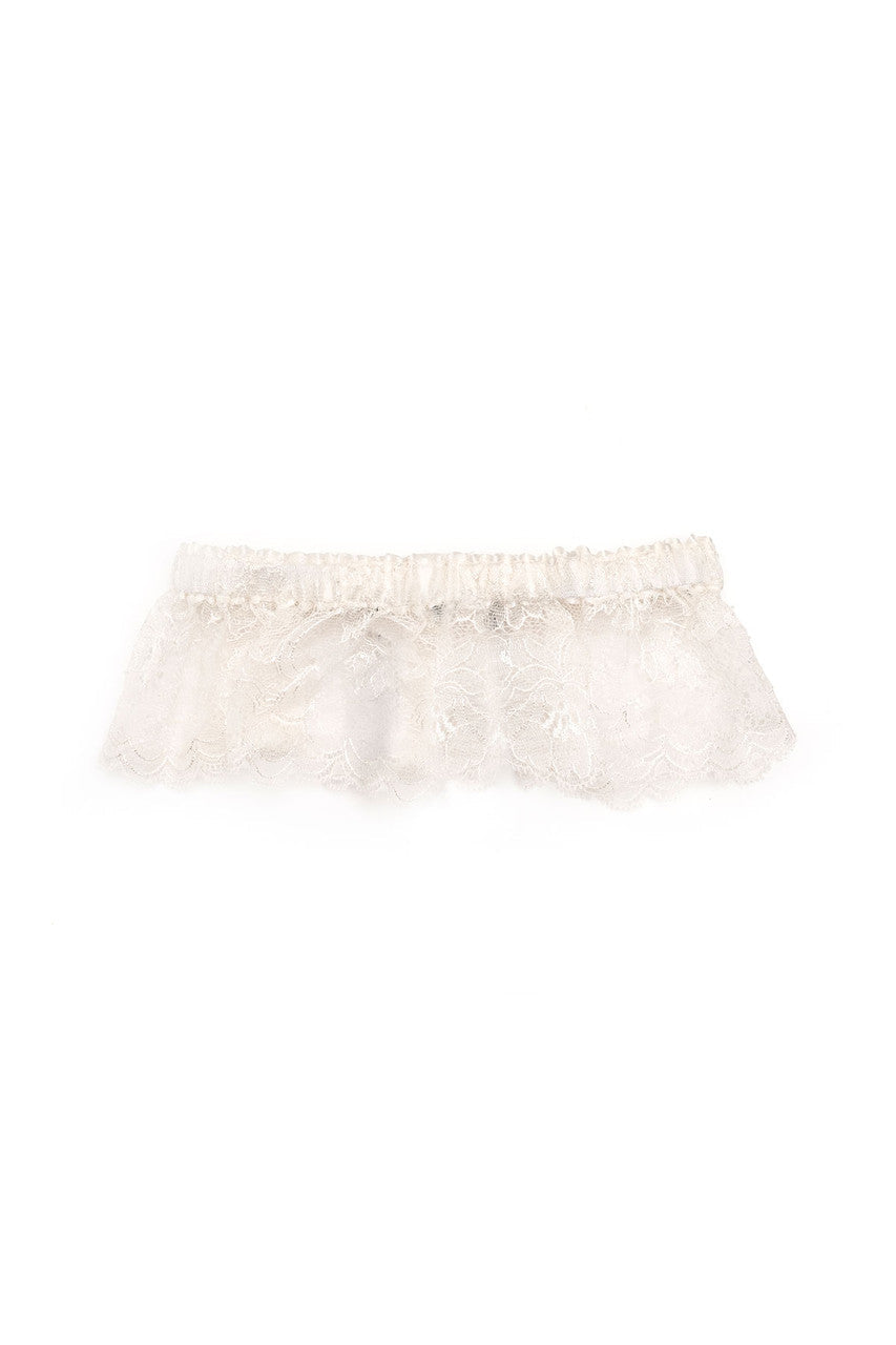 Buy Lolita Silk Garter in Warm White Online Warm White Natori