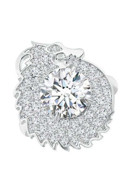 Buy Dragon Lab-Grown 14K Gold Round Diamond Ring in 14K White Gold Online 14K White Gold Natori