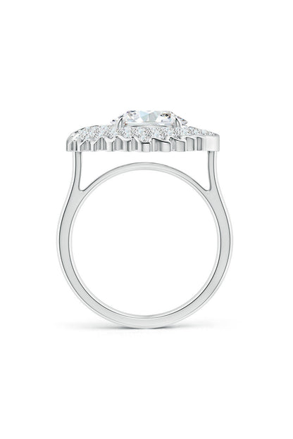 Buy Dragon Lab-Grown 14K Gold Round Diamond Ring in 14K White Gold Online 14K White Gold Natori