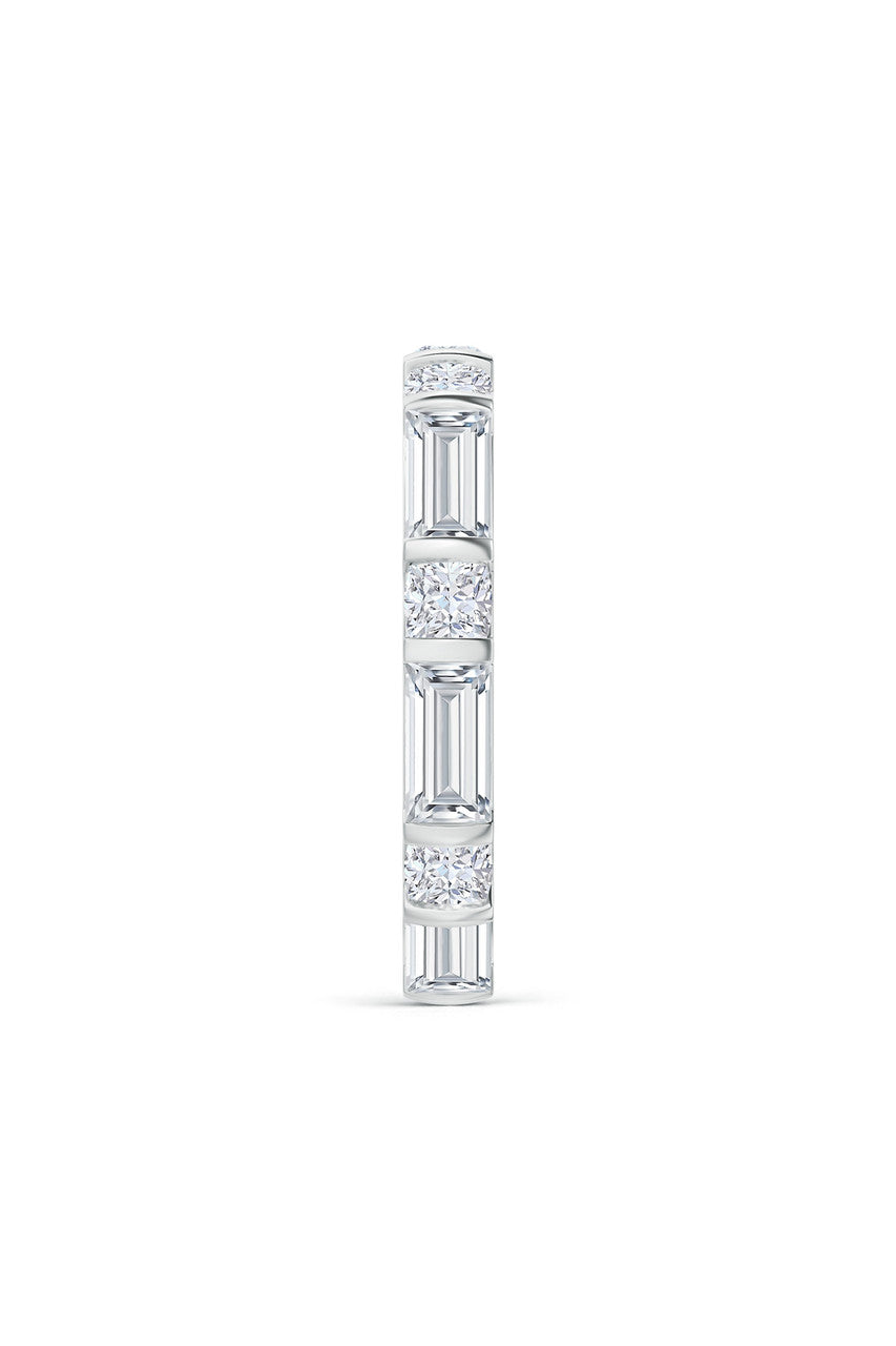 Buy Orient Express Lab-Grown 14K Gold Baguette & Cushion Diamond Eternity Band in 14K White Gold Online 14K White Gold Natori