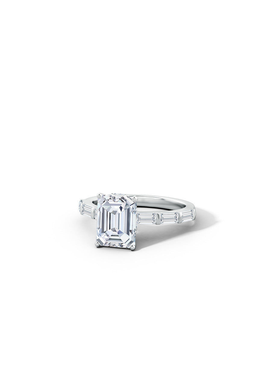 Buy Orient Express Lab-Grown 14K Gold & Emerald Cut Diamond Solitaire Ring in 14K White Gold Online 14K White Gold Natori