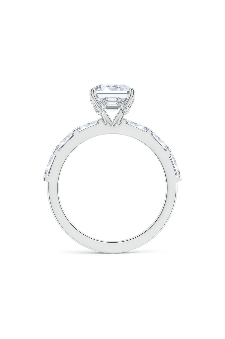 Buy Orient Express Lab-Grown 14K Gold & Emerald Cut Diamond Solitaire Ring in 14K White Gold Online 14K White Gold Natori