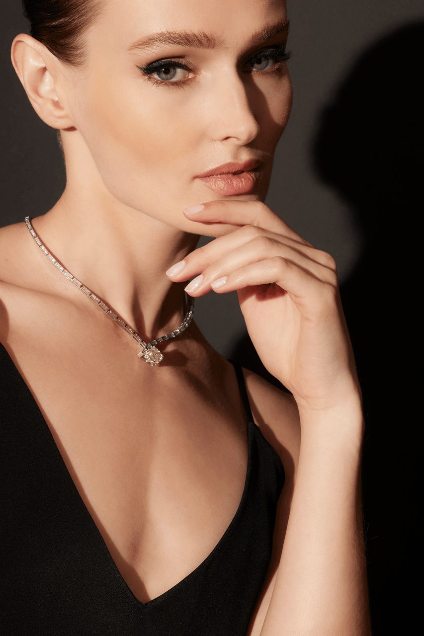 Buy Orient Express Lab-Grown 14K Gold & Cushion Diamond Statement Necklace in 14K White Gold Online 14K White Gold Natori