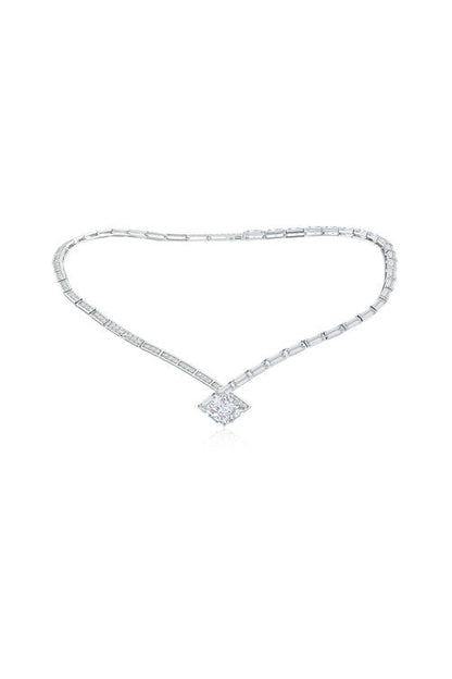 Buy Orient Express Lab-Grown 14K Gold & Cushion Diamond Statement Necklace in 14K White Gold Online 14K White Gold Natori