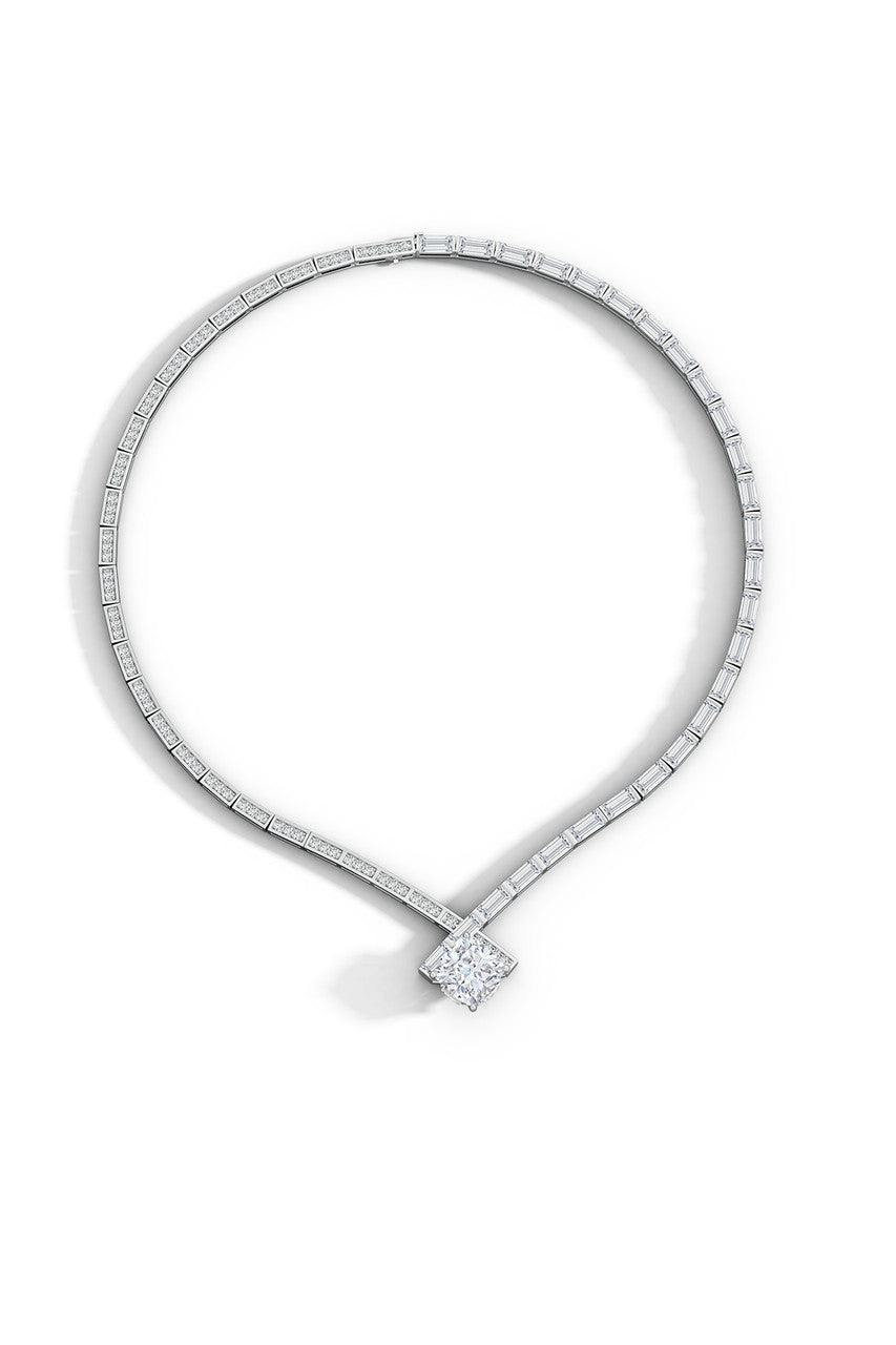 Buy Orient Express Lab-Grown 14K Gold & Cushion Diamond Statement Necklace in 14K White Gold Online 14K White Gold Natori