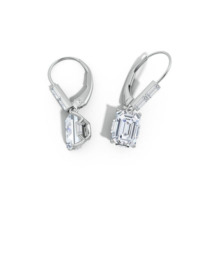 Buy Orient Express Lab-Grown 14K Gold & Emerald Cut Diamond Earrings in 14K White Gold Online 14K White Gold Natori