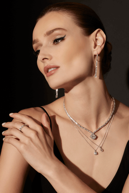 Buy Orient Express Lab-Grown 14K Gold & Emerald Cut Diamond Pendant Necklace in 14K White Gold Online 14K White Gold Natori