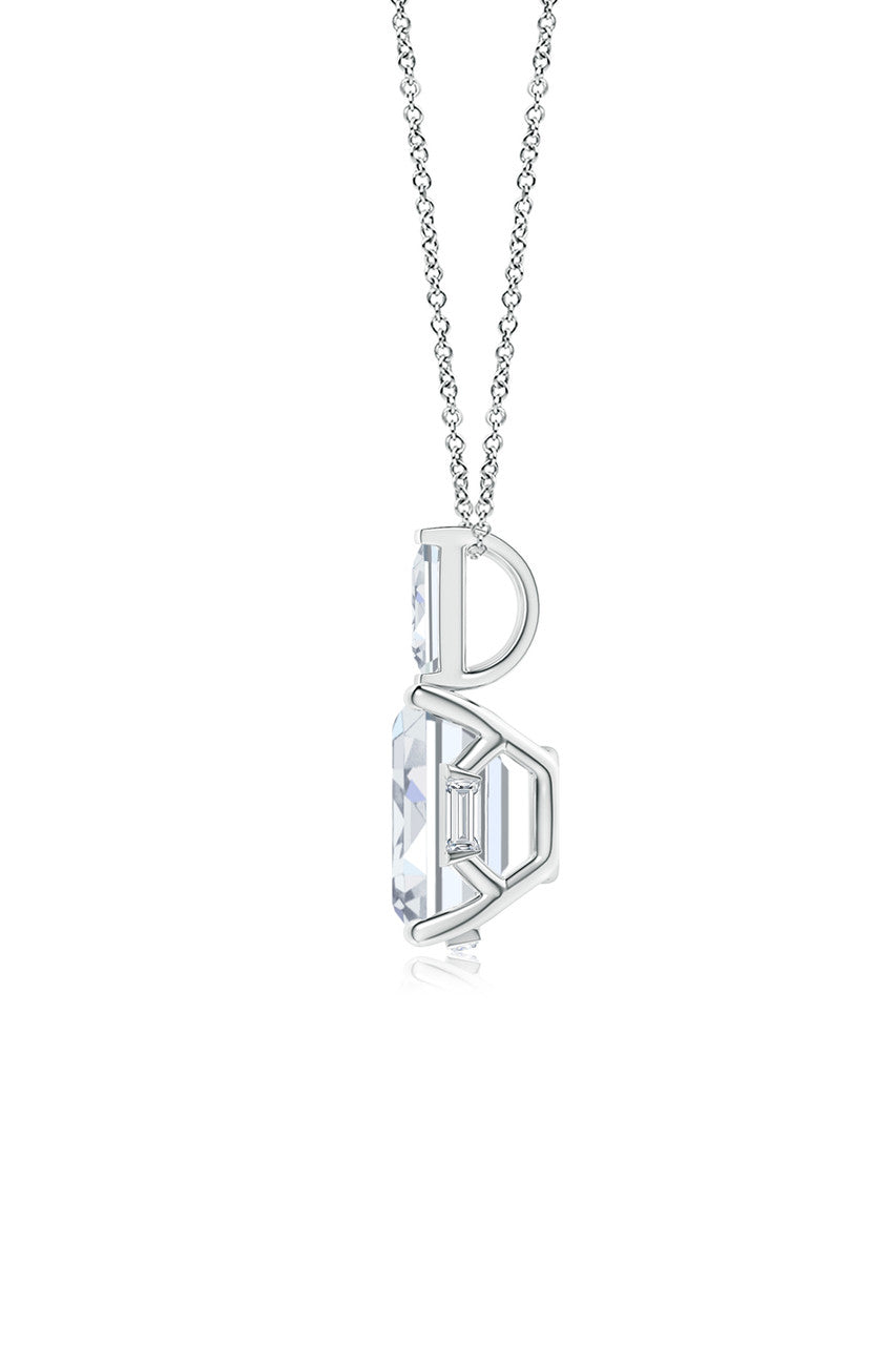 Buy Orient Express Lab-Grown 14K Gold & Emerald Cut Diamond Pendant Necklace in 14K White Gold Online 14K White Gold Natori