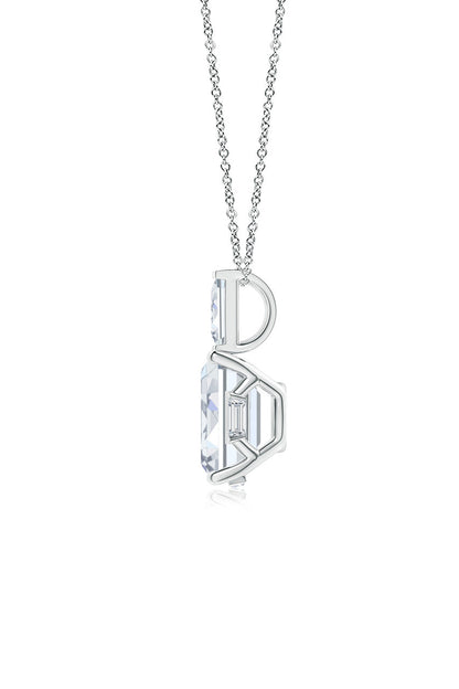 Buy Orient Express Lab-Grown 14K Gold & Emerald Cut Diamond Pendant Necklace in 14K White Gold Online 14K White Gold Natori
